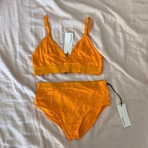Richer poorer bralette and brief intimates set